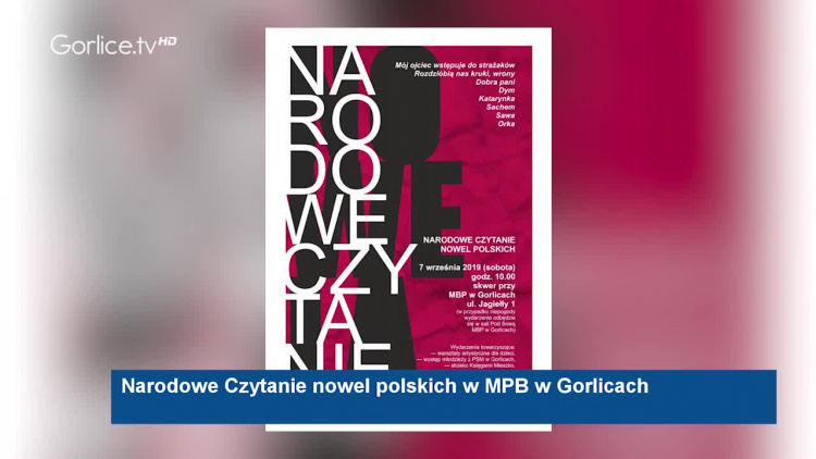 Narodowe Czytanie nowel polskich w MPB w Gorlicach