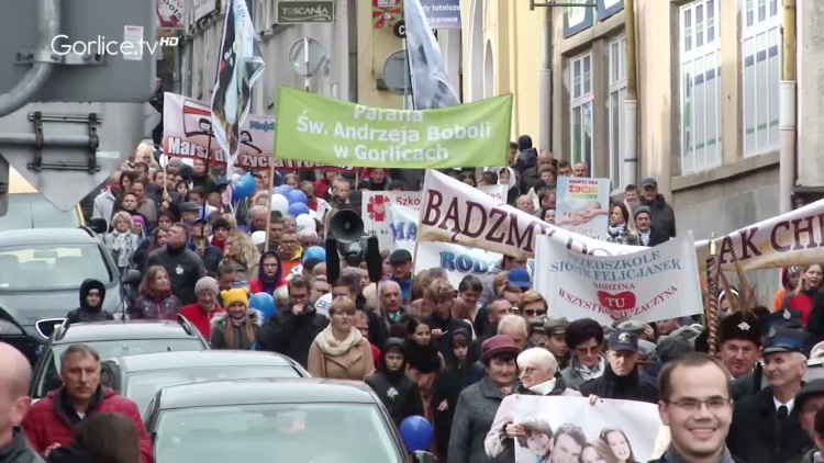 Marsz dla Życia i Rodziny przeszedł przez Gorlice