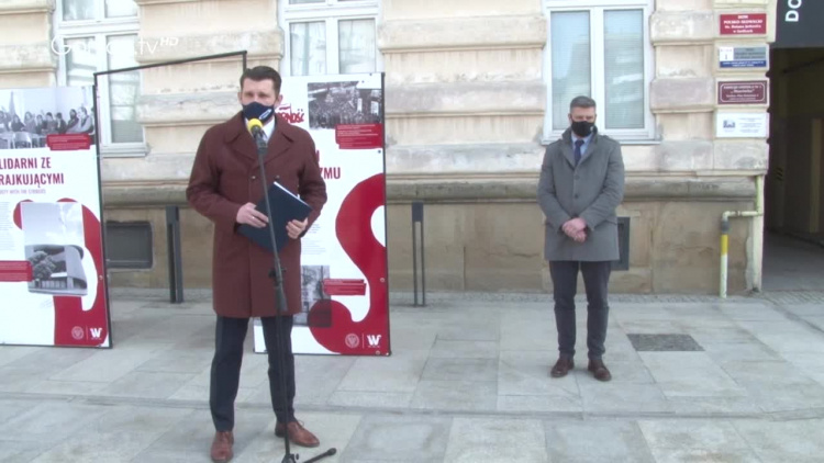 Wystawa „TU rodziła się Solidarność” przygotowana w ramach obchodów 40. rocznicy powstania „Solidarności” przez Instytut Pamięci Narodowej.