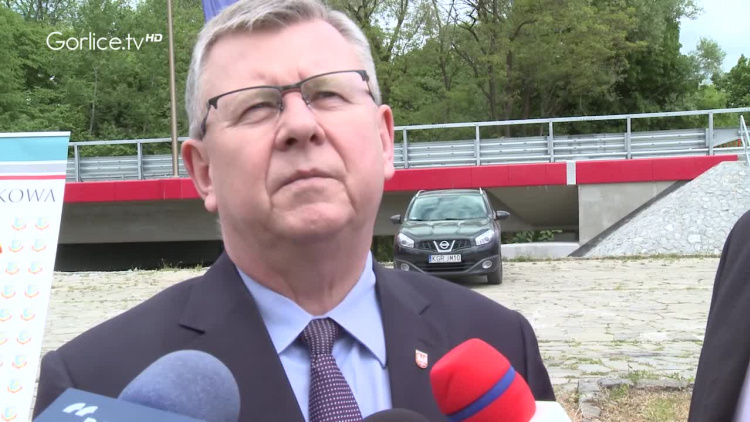 Uroczyste otwarcie nowego mostu Sękowa - Siary