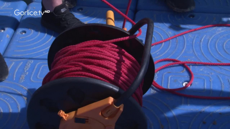 Ćwiczenia strażackie nad Zalewem Klimkówka