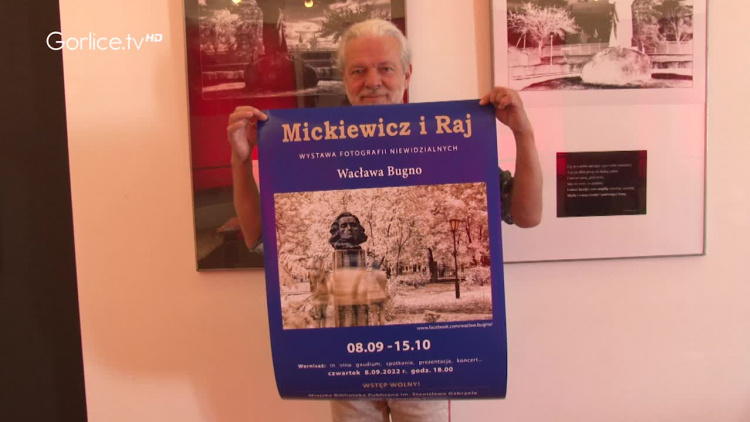 Zaproszenie na wystawę fotografii niewidzialnych Wacława Bugno „Mickiewicz i Raj”