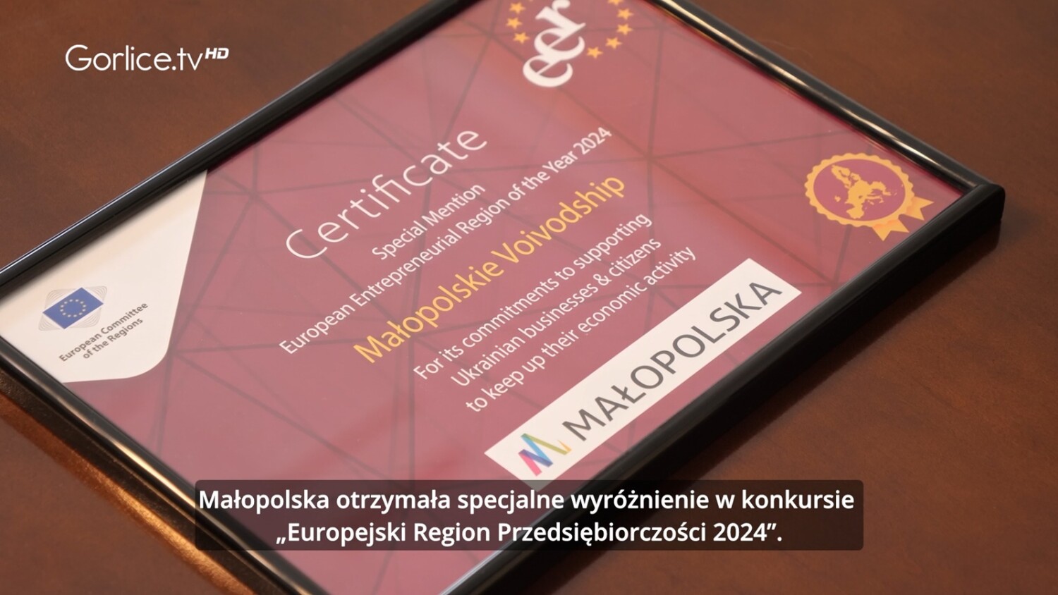 Specjalne wyróżnienie ERP dla Małopolski