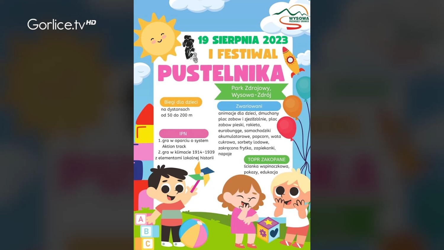 Zapraszamy na Festiwal Pustelnika do Wysowej-Zdroju!