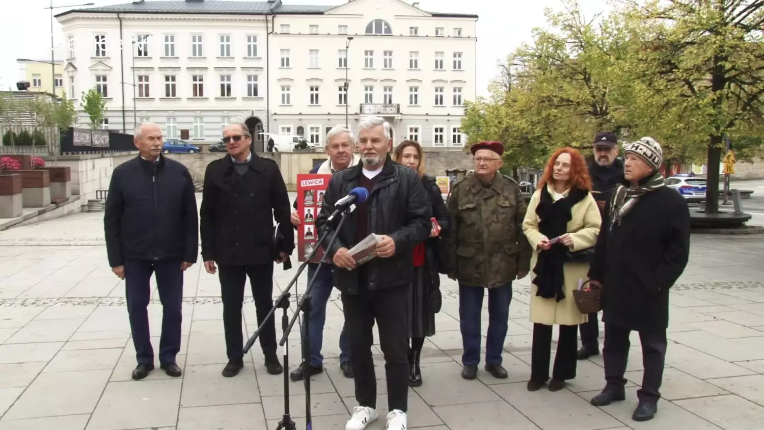 Wystąpienie kandydatów Nowej Lewicy na gorlickim rynku