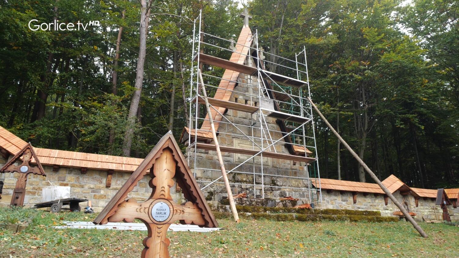 Remont cmentarza z I wojny światowej Wirchne 61