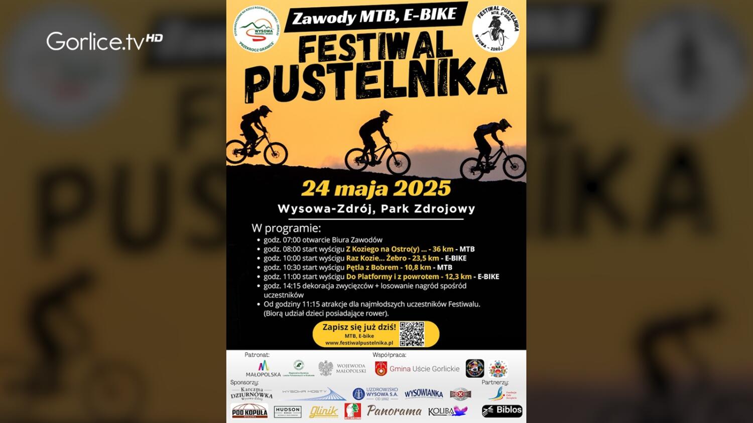 Zapraszamy na III Festiwal Pustelnika: Zawody rowerowe MTB i EBIKE