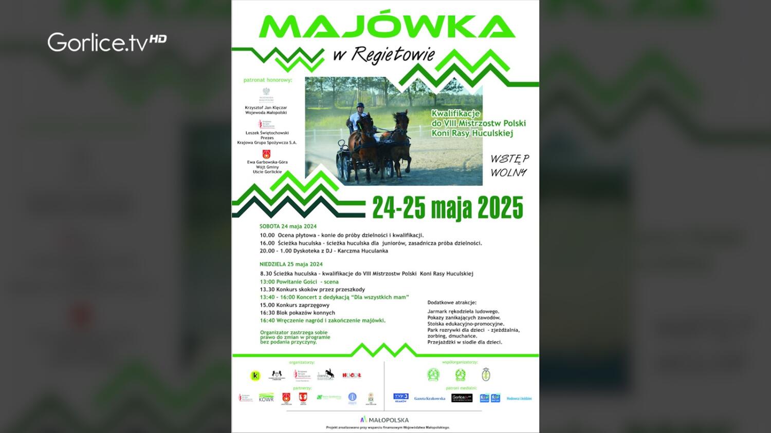 Zapraszamy na Majówkę do Regietowa
