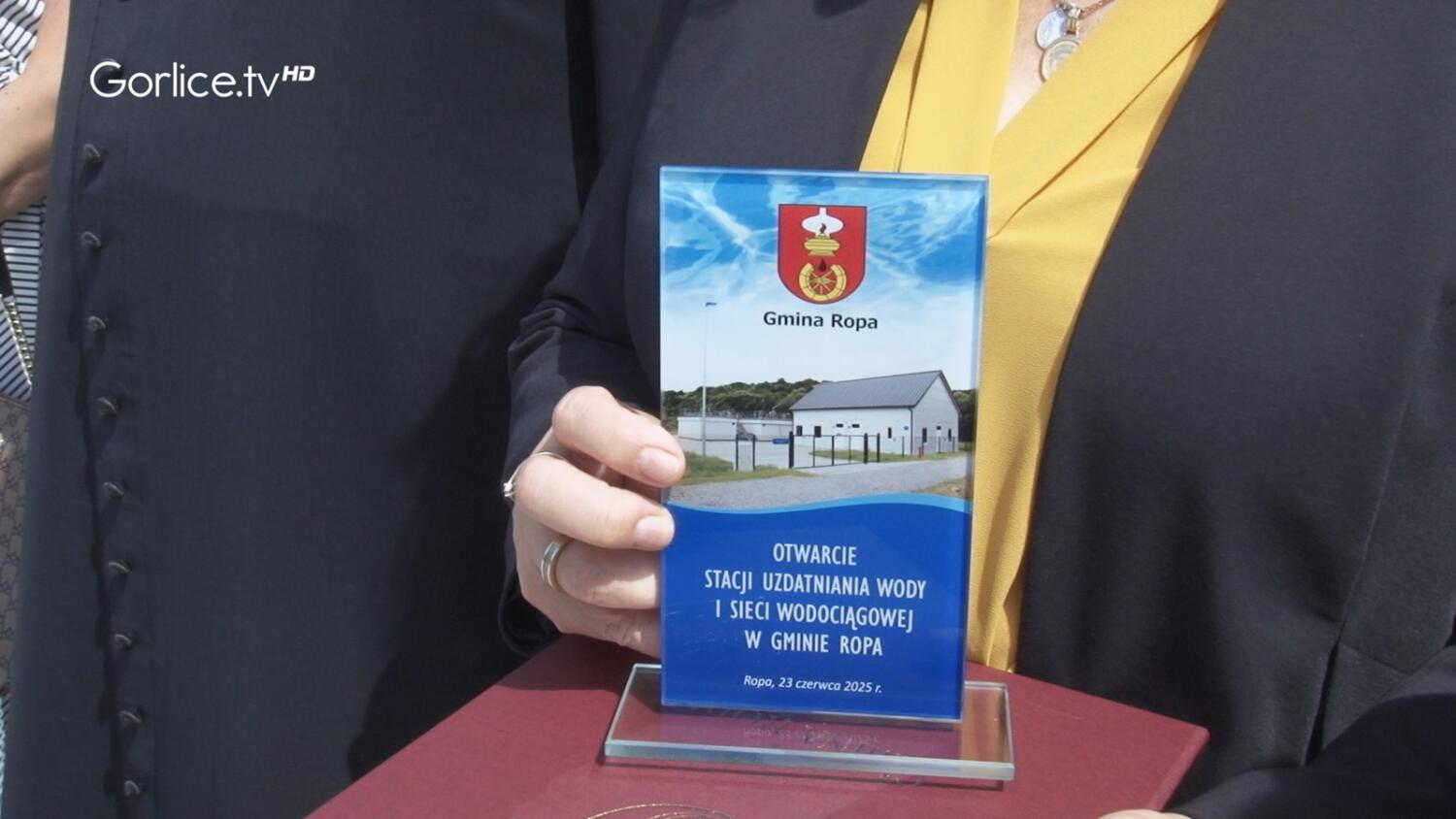 Otwarcie stacji uzdatniania wody w Ropie