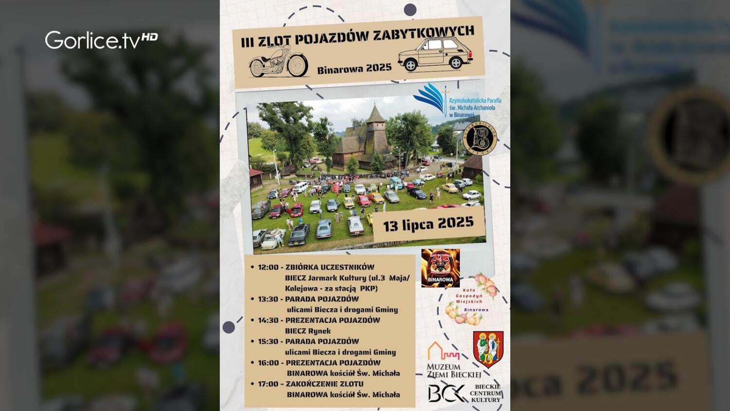Zapraszamy na III Zlot Pojazdów Zabytkowych Binarowa 2025!