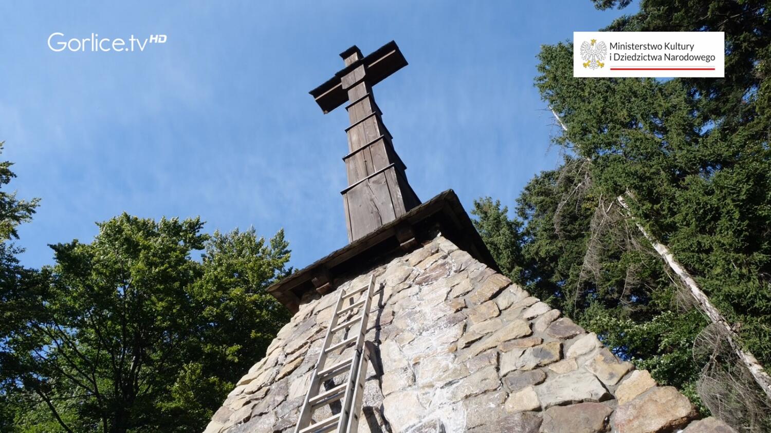 Konserwacja techniczna piramidy – dominanty na cmentarzu wojennym nr 58 z I wojny światowej Przysłup na Magurze Małastowskiej