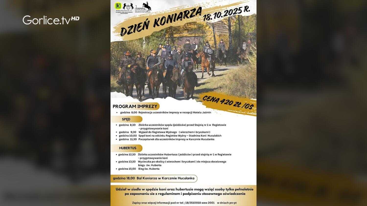 Zapraszamy na Dzień Koniarza do Regietowa