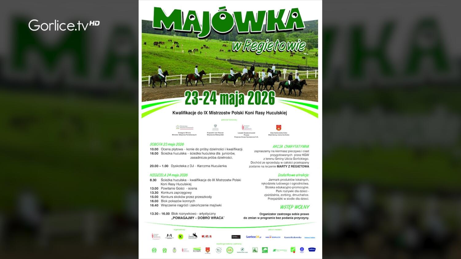 Zapraszamy na Majówkę w Regietowie