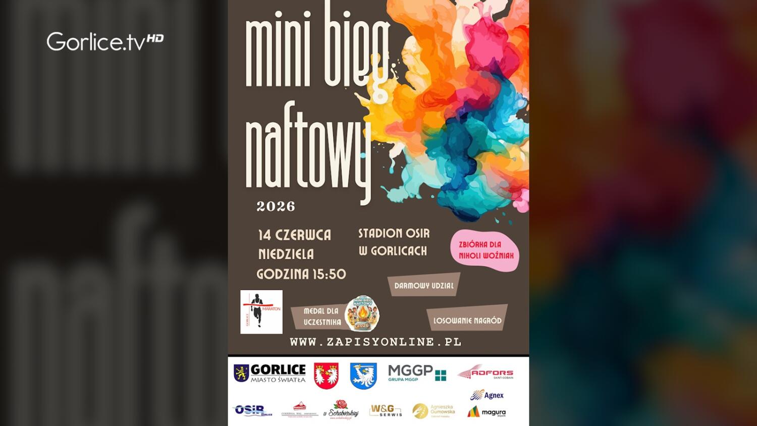 Zapraszamy na Mini Bieg Naftowy 2026 – będzie również zbiórka na rzecz Nikoli Woźniak